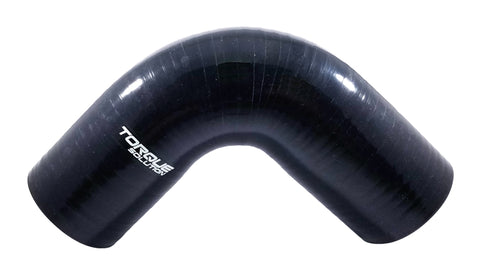 Torque Solution 90 Degree Silicone Hose Elbow: 2.5" Black Universal