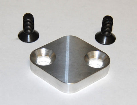 Torque Solution Billet EGR Delete Kit Silver : Mitsubishi Evolution 2003-2006