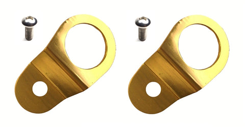 Torque Solution Radiator Mount Combo w/ Inserts (Gold) : Mitsubishi Evolution 7/8/9