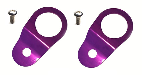 Torque Solution Radiator Mount Combo w/ Inserts (Purple) : Mitsubishi Evolution 7/8/9