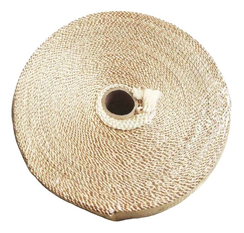 Torque Solution Fiberglass Exhaust Wrap (Tan): Universal 2" x 100'