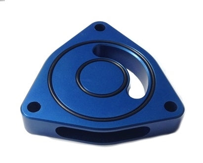 Torque Solution Blow Off BOV Sound Plate (Blue): Honda Civic 2016+ 1.5T