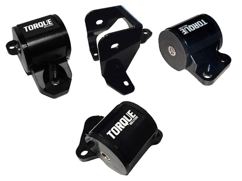 Torque Solution Billet Aluminum Mount Kit ( 2 Bolt ): Honda Civic 96-00 EK B or D-Series