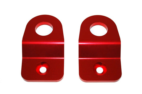 Torque Solution Subaru Radiator Stay Bracket (RED): Subaru Impreza 08-17, WRX / STi 08-17, Legacy 2005-2009