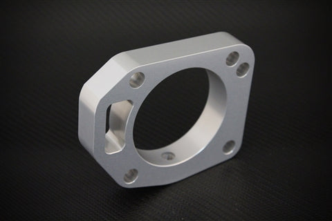 Torque Solution Throttle Body Spacer (Silver): Honda Civic Si 2002-2005