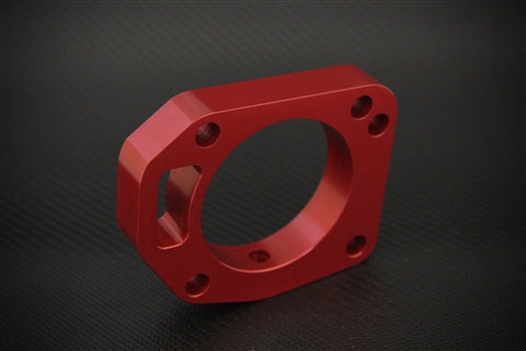 Torque Solution Throttle Body Spacer (Red): Acura RSX-S 2002-2006