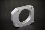 Torque Solution Throttle Body Spacer (Silver): Acura CL & TL-P 2001-2003