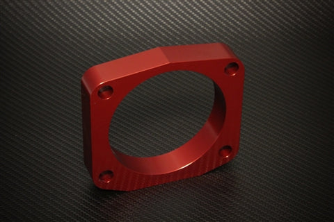 Torque Solution Throttle Body Spacer (Red): Acura TL SH-AWD 3.7 2009+