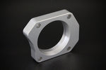 Torque Solution Throttle Body Spacer (Silver): Honda Civic Si 2006-2011 72mm Tapered