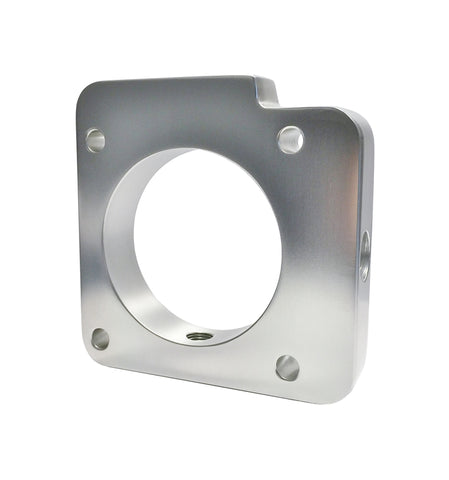 Torque Solution Throttle Body Spacer (Silver): Subaru WRX 2006-2014 / STI 2004-2015