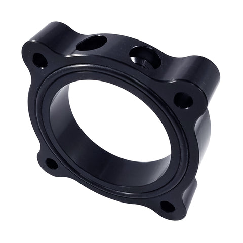 Torque Solution Throttle Body Spacer (Black): Ford Mustang Ecoboost Turbo 2015+