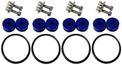 Torque Solution Billet Bumper Quick Release Kit Combo (Blue): Universal