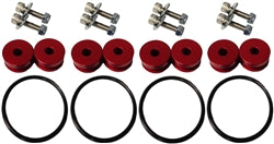 Torque Solution Billet Bumper Quick Release Kit Combo (Red): Universal